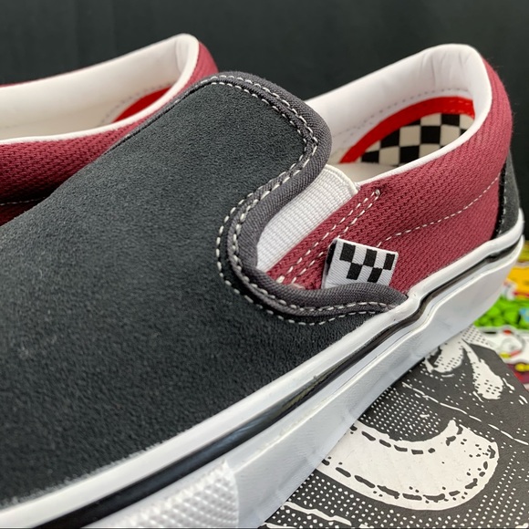 Vans Slip On Asphalt Pomegranate Women's Various Sizes - Picture 7 of 12